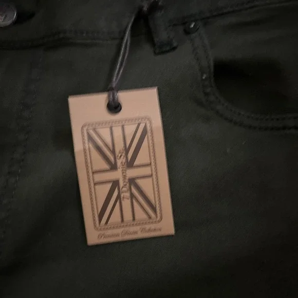7 DOWNIE ST. Mens  Pants Size 40x34 Green London Mid Rise Tapered NWT - Picture 2 of 5